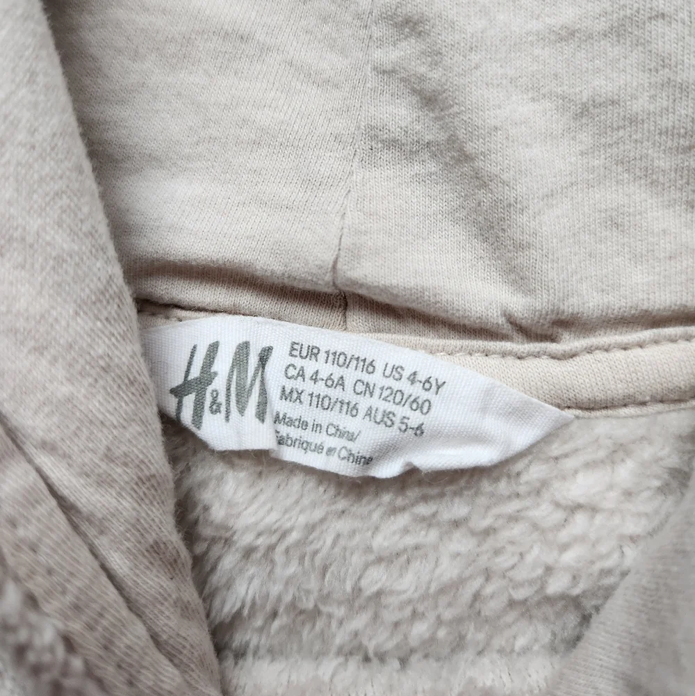 H&M Kids Beige Reindeer Hoodie
